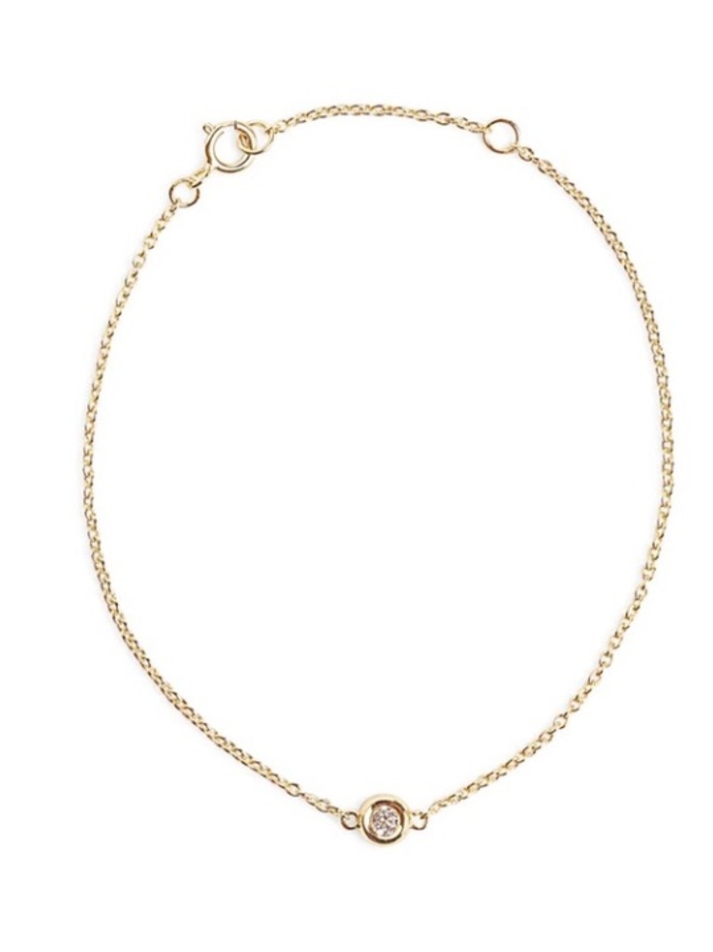 NWT Marrin Costello Soleil Bracelet 14K Gold White Topaz Curateur Dainty New